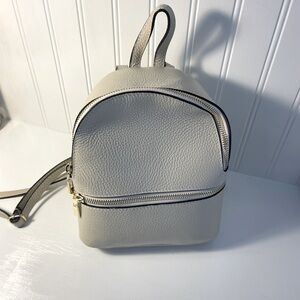 Mini leather backpack
